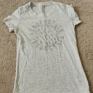 Aeropostale Light Gray Graphic Tee